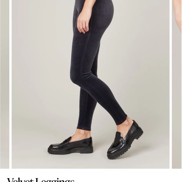 Spanx velvet leggings in navy blue size small. nwt. - Picture 3 of 11